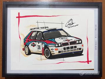 Disegno lamcia HF integrale rally