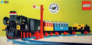 set lego vintage 182 treno a 4,5v del 1975