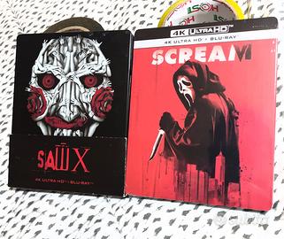 Lotto film scream 6 e saw 4k steelbook