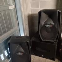 impianto db con sub+quadro elettrico+mixer yamaha