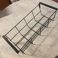 Portavaso rettangolare in ferro nero