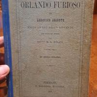Libro antico Orlando furioso del 1905