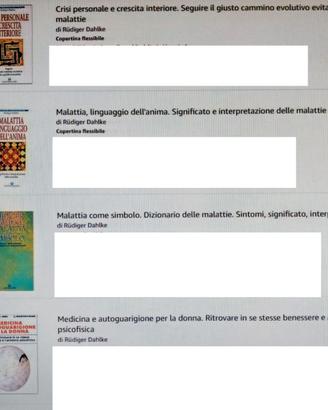 Sono interessato i libri inseriti nelle due foto