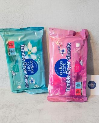 2 salviette profumate per asciugatrice lavatrice
