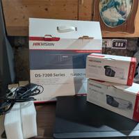 Kit Videosorveglianza Hikvision DS-7200 + 2 Camere