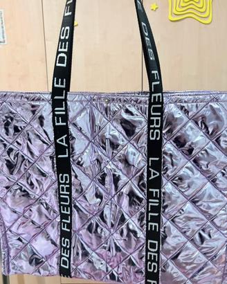 Borsa La fille des fleurs fuchsia primavera estate