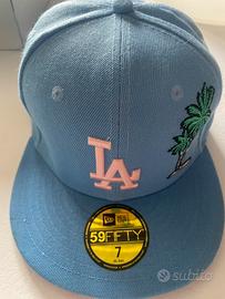 New Era 59FIFTY LA Dodgers Sky Blue con Palma