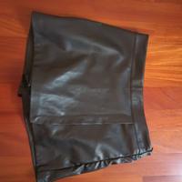 gonna pantalone in ecopelle 