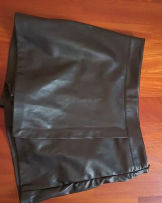 gonna pantalone in ecopelle 