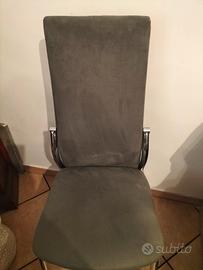 Sedie velluto/metallo
