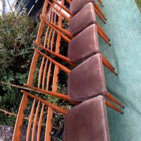 sei sedie vintage in Faggio, Design Ico Parisi 50