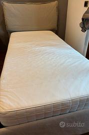 Letto singolo contenitore sfoderabile + materasso