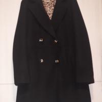 cappotto con fodera interna maculata/animalier  L