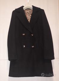 cappotto con fodera interna maculata/animalier  L