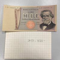 Lire 1000 Giuseppe Verdi - carta OCRA