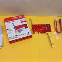 Scheda PCI-Express per SSD tipo NVME ed M.2 2230 2