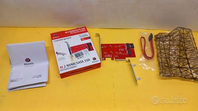 Scheda PCI-Express per SSD tipo NVME ed M.2 2230 2