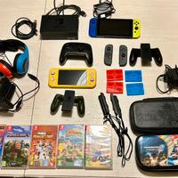 Nintendo SWITCH + nintendo SWITCH lite + accessori