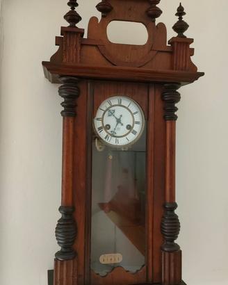 Antico orologio a pendolo da parete Junghans