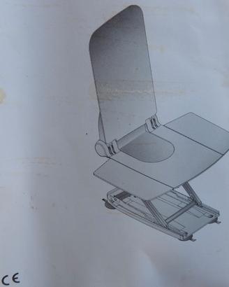 Sedia da bagno elettrica per disabili
