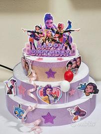 Torta Finta Scenografica Tema K-Pop Demon Hunter 