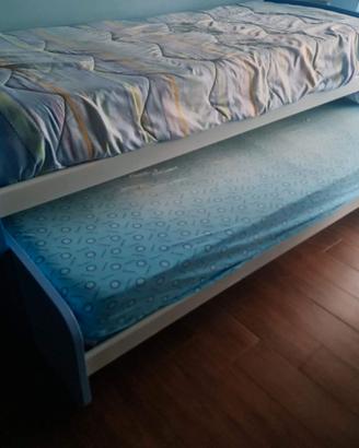 letto a castello con letto estraibile