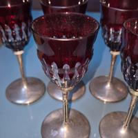Bicchieri cristallo ed argento