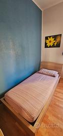 letto singolo con cassettone