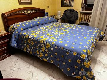 Letto contenitore matrimoniale noce