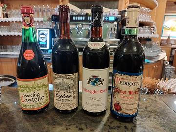 Bottiglie vino vintage anni 70