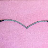 frontalino in vero cuoio argento