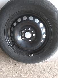 4 cerchi in ferro adatti a Golf 7 5 fori da 15 pol