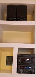Stereo Aiwa cd e cassette con 2 casse