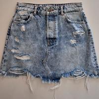 gonna corta jeans