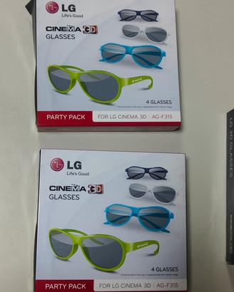 Occhiali 3D passivi LG AG-F315 nuovi 12 pezzi 