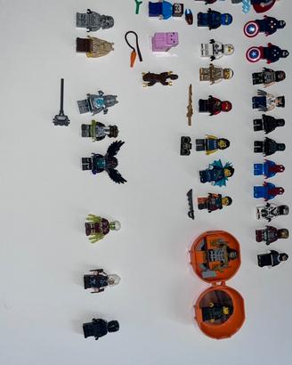 lotto lego minifigure marvel,ninjago e varie