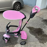 Triciclo bambina con maniglione