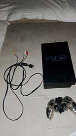PS2 con controller e cavi