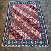 Tappeto Kilim afghano originale 145x200