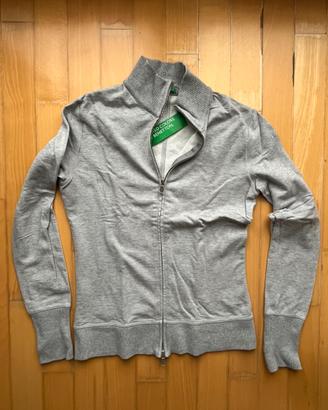 Felpa originale Benetton taglia  M donna zip lunga