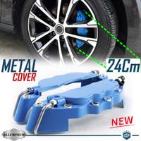 2 Cover COPRI PINZE Freni Auto BLU Tuning 24CM