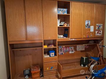 Armadio a ponte per letti singoli