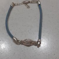 Bracciale Fede di Santa Rita in argento