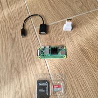 Raspberry con microSD e adattatori