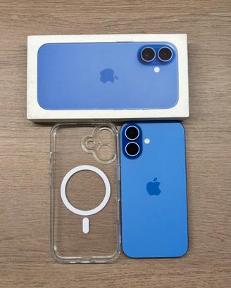 iPhone 16 128GB blu, PERFETTO 100% batteria