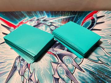 100 sleeves azzurrine/verde acqua