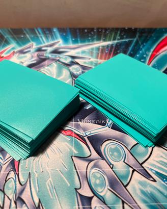 100 sleeves azzurrine/verde acqua