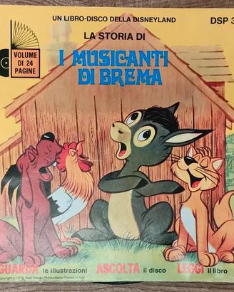 LP 45 giri "Walt Disney Disco+Libro "I Musicanti