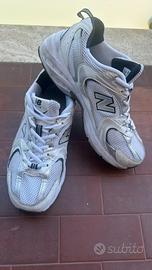 New Balance 530 bianche e grigie