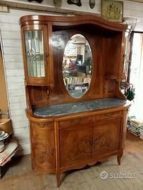 CREDENZA CON SPECCHIO STILE LIBERTY